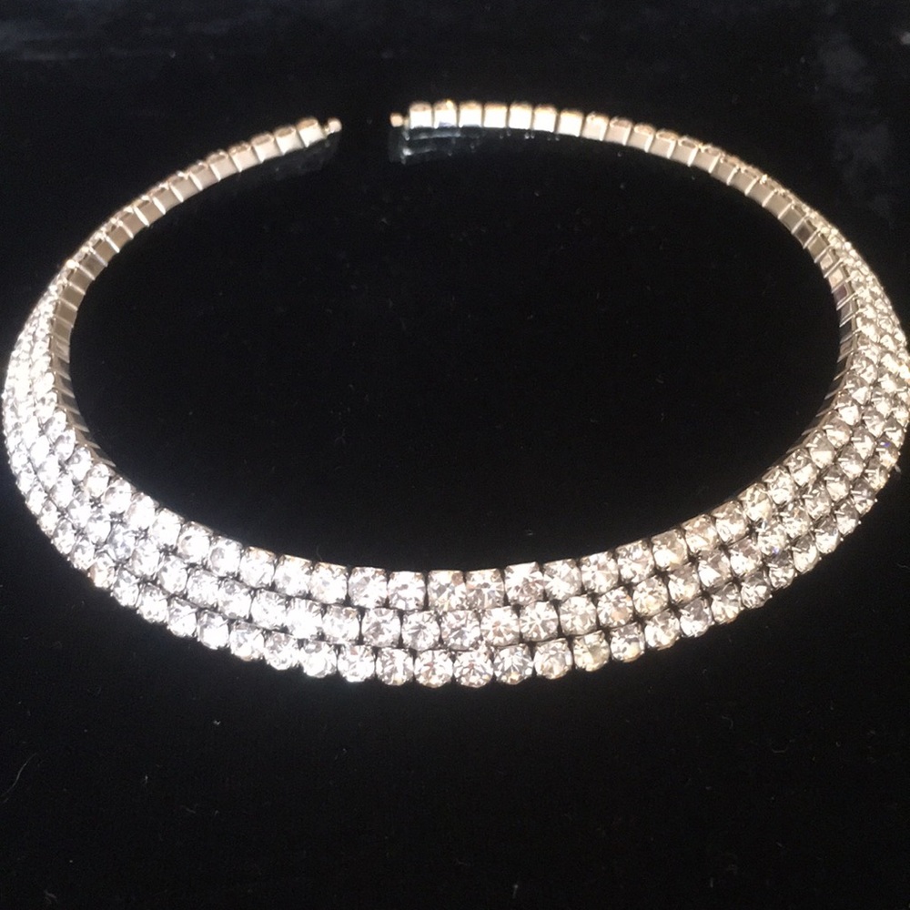 Rhinestone choker